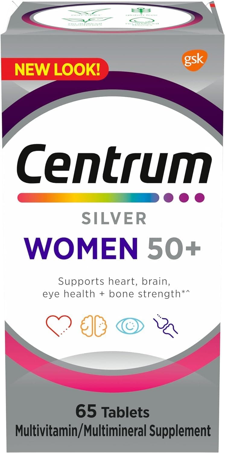 Silver Women 50+ Multivitamin Tablet, 65 Count