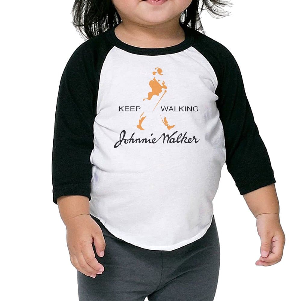 Johnnie Walker Keep Walking Designed Baby Raglan T Shirt
