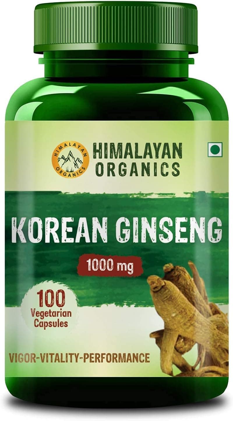 Korean Red Ginsenng 1000mg (100 Veg Capsules) 100% Herbal with NO Known Side Effects - by Labo79