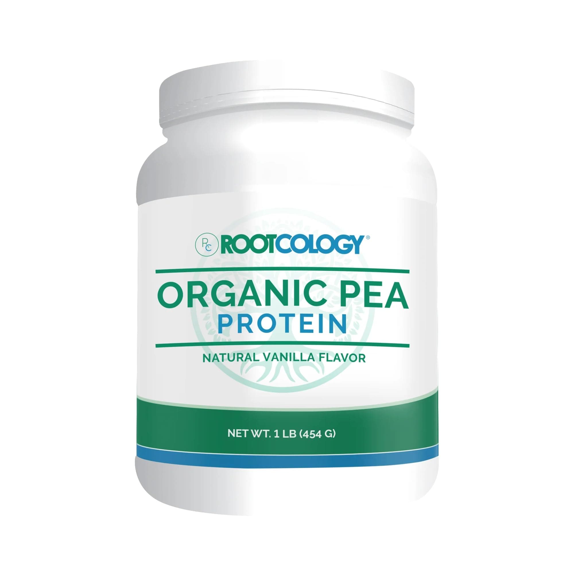 Rootcology by Dr. Izabella Wentz | Organic Pea Protein | USDA Certified Organic Pea Protein with 20g Plant Protein per Serving | Natural Vanilla Flavor | 454g / 15 Servings