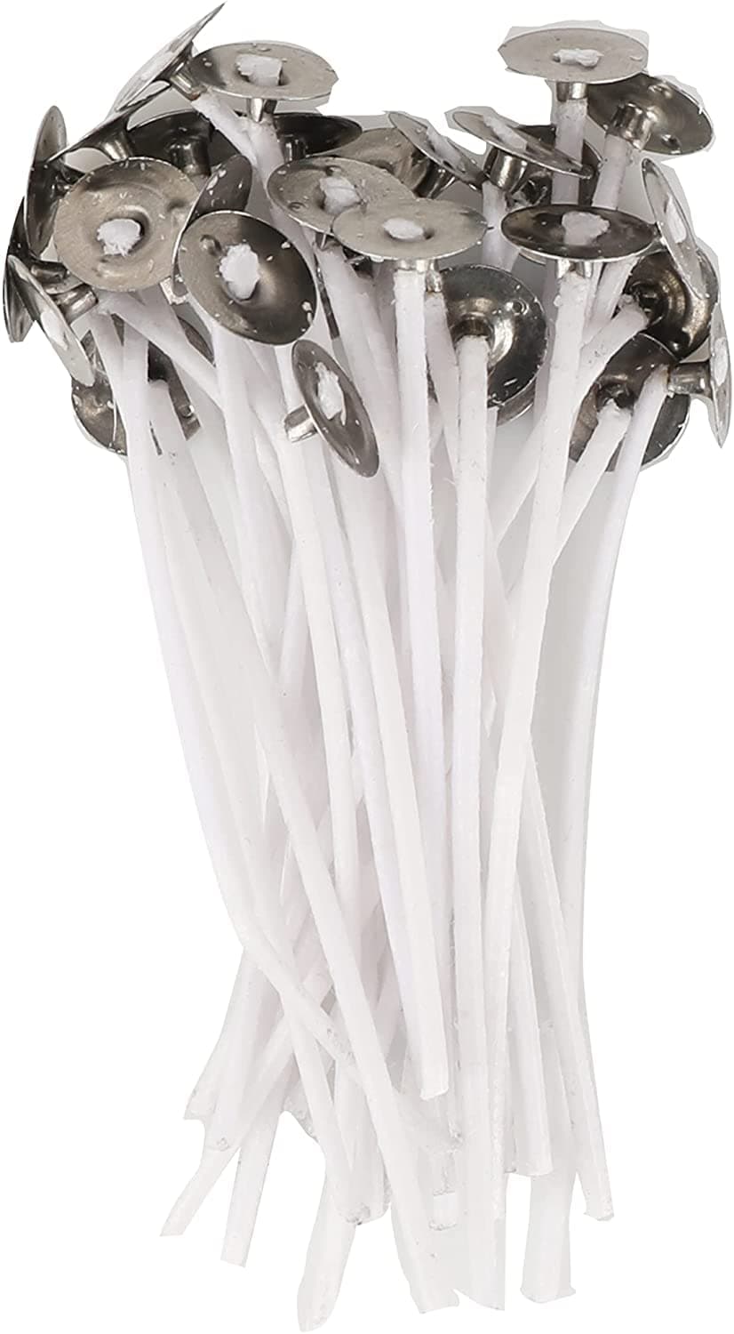 Candle Making kit,Candle Wick 100 Piece Cotton 3.3 Inch Candle Wick Pre-Waxed for Candle Making, Candle DIY, DIY Arts