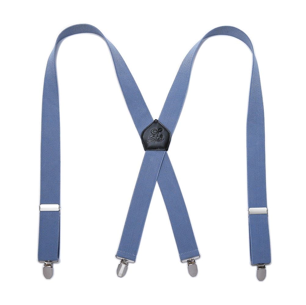 Men Braces Strong Metal Clips 4 X Back Durable Elastic Adjustable Suspenders Heavy Duty Mens Braces