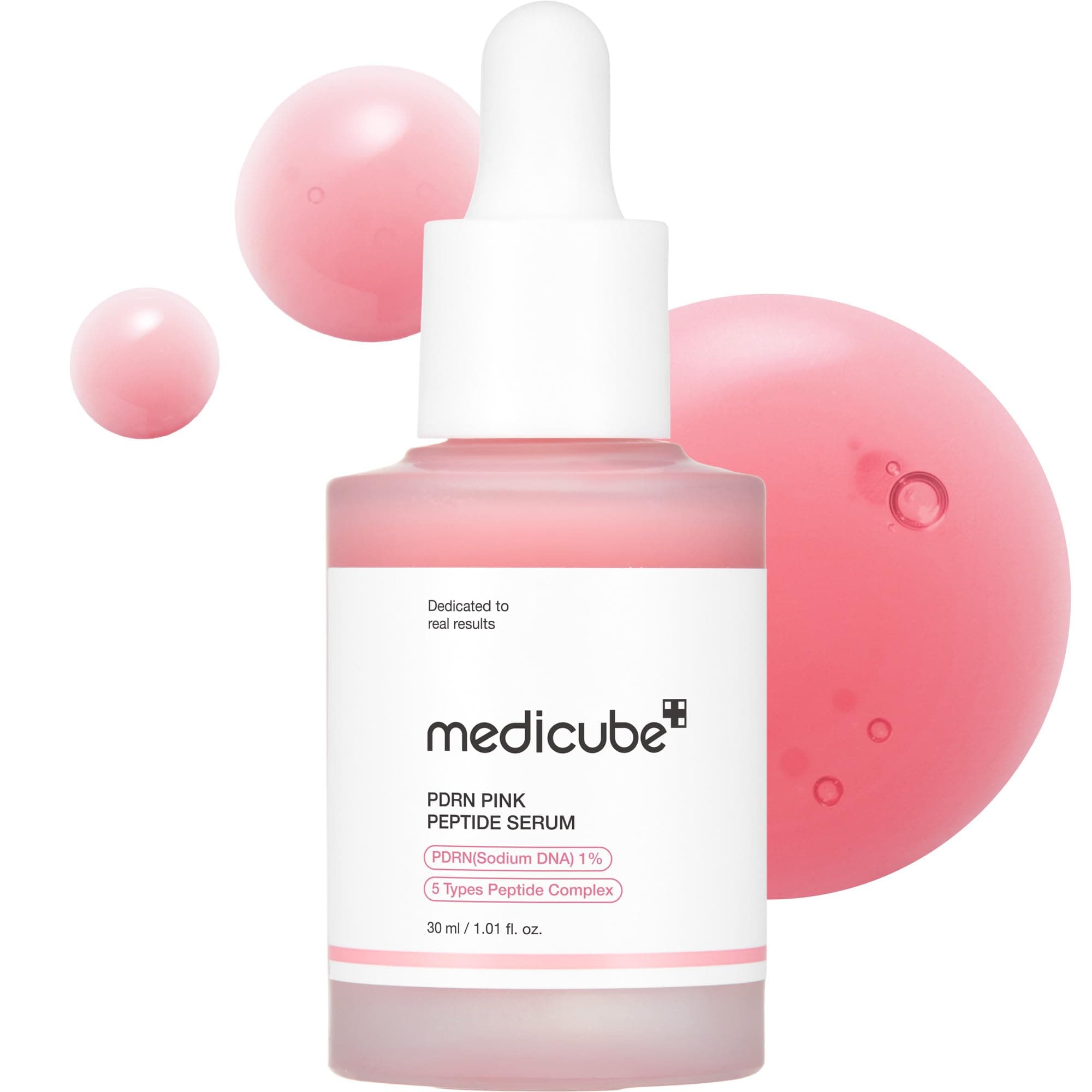 medicube Salmon DNA PDRN Pink Peptide Serum, Pink glow serum, Peptide, Niacinamide, Hydrating & Moisturising & Firming, Uneven Skin Tone, Korean Skincare | 1.01 fl.oz. (1.01 fl.oz., Salmon DNA PDRN)