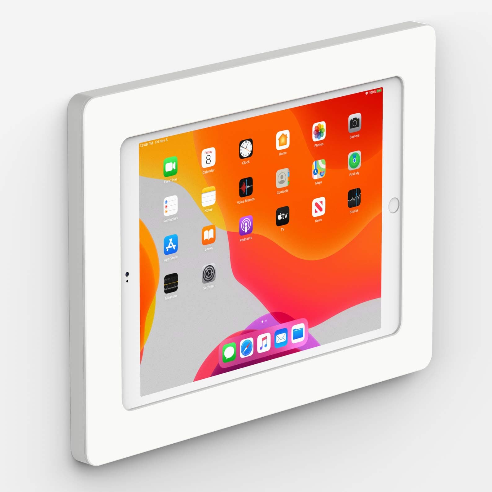 VidaMount White On-Wall Tablet Mount Compatible with iPad 10.2" (7th & 8th Gen)
