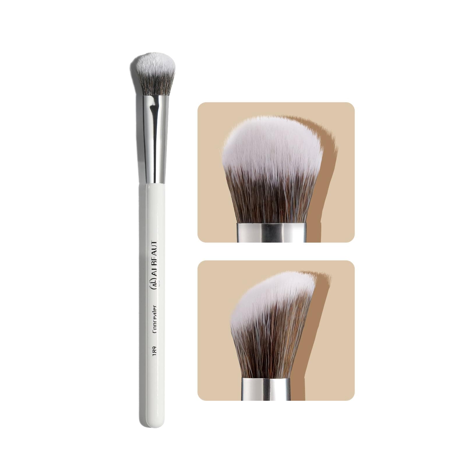 Concealer Brush, Angled Brightening Concealer Makeup Brush Under Eye Blending Brush Kitten Paw (189 concealer)