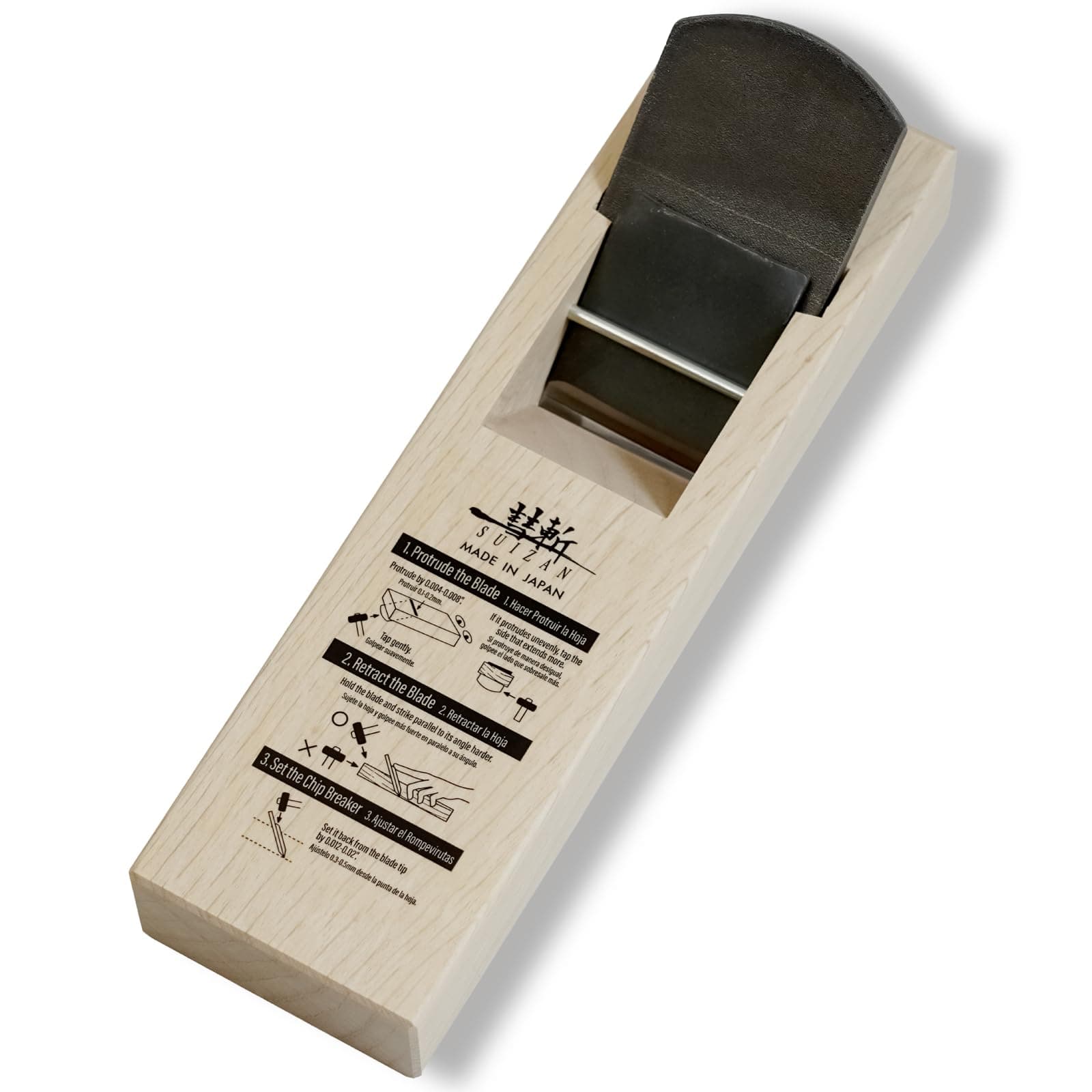 Kanna Japanese Wood Planer 60mm - Professional Hand Block Plane Woodworking Tools