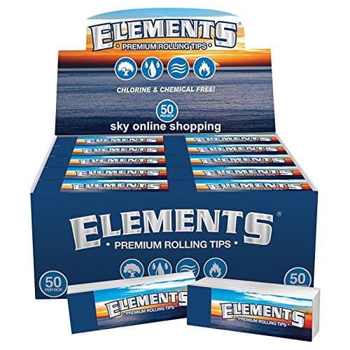 10x booklets Elements Rolling Filter Tips Roaches Roach Paper Card Chlorine Chemical Free