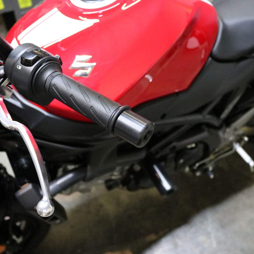 Shogun USA Made Suzuki SV 650 X SV650 SV650X 2017 2018 2019 2020 2021 2022 2023 2024 2025 Black Bar Ends - Sliders - 725-1539