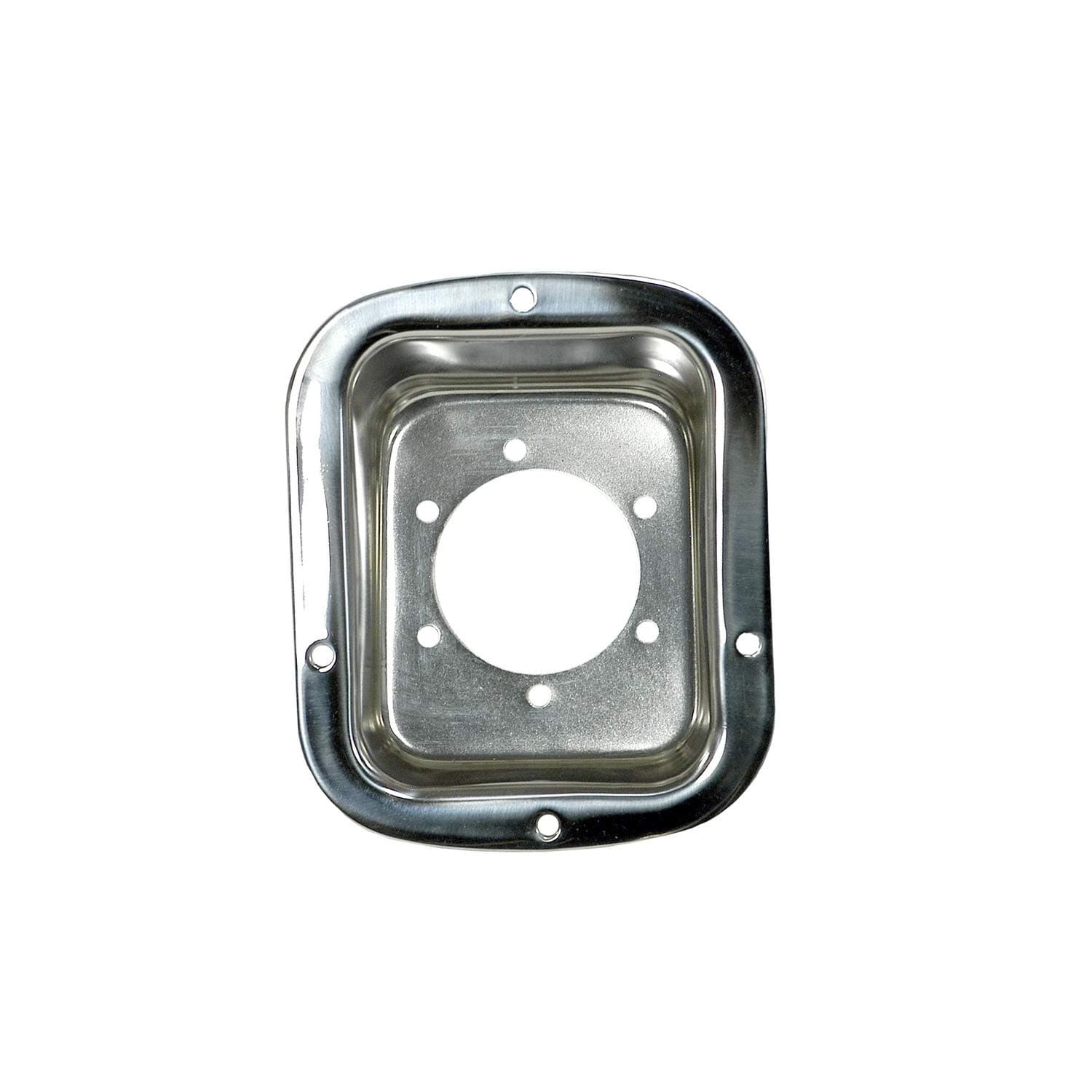 Rugged RidgeFuel Filler Bezel, Stainless Steel | 11135.01 | Fits 1976-1986 Jeep CJ; 1987-1995 Jeep Wrangler YJ