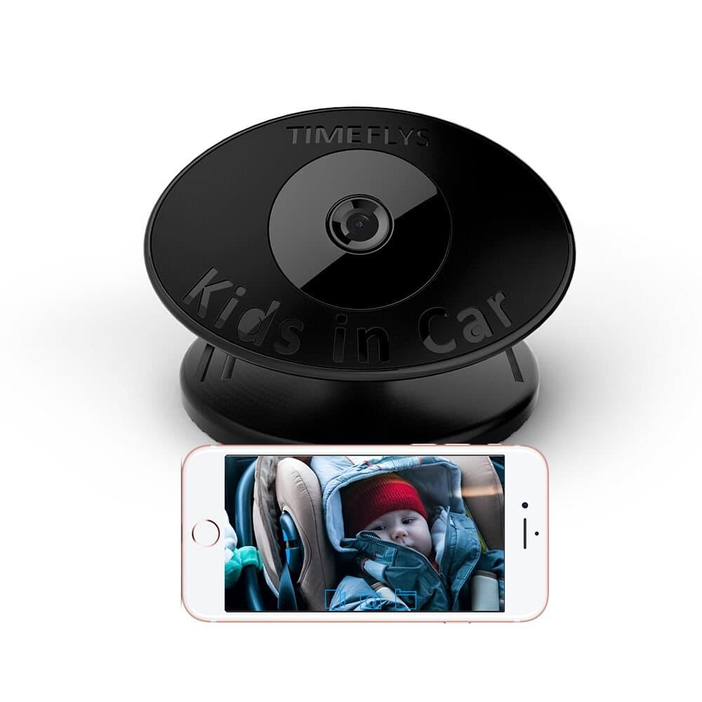 TimeFlys Car Monitor i500X Electronic Baby Mirror for Kids in Car Monitoring Photo and Video Recording Safe Driving Night Vision