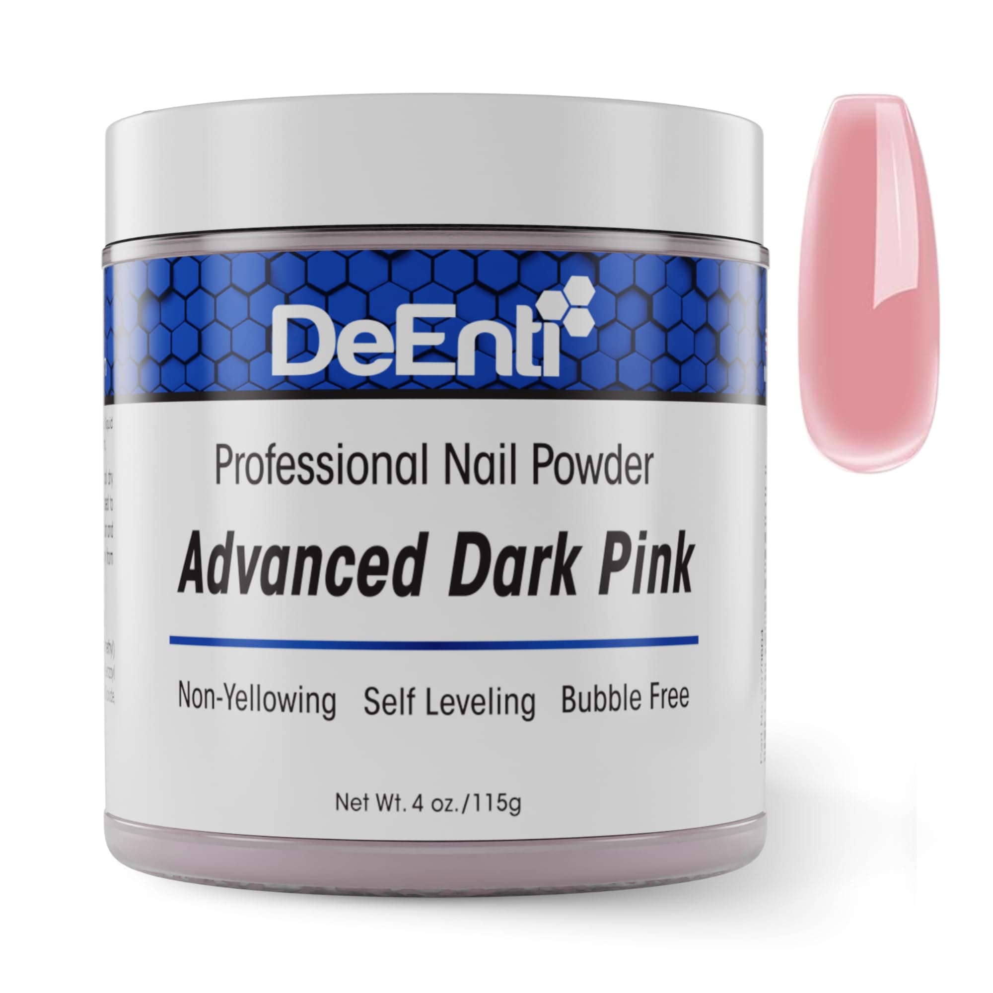 Acrylic Nail Powder, Dark Pink Acrylic Powder Dip for Nails, 4oz, Long Lasting, Salon Quality, Bubble Free, Professional Nail Powder for Manicure, Nail Art, Fake Nails, Nail Carving and Extensions