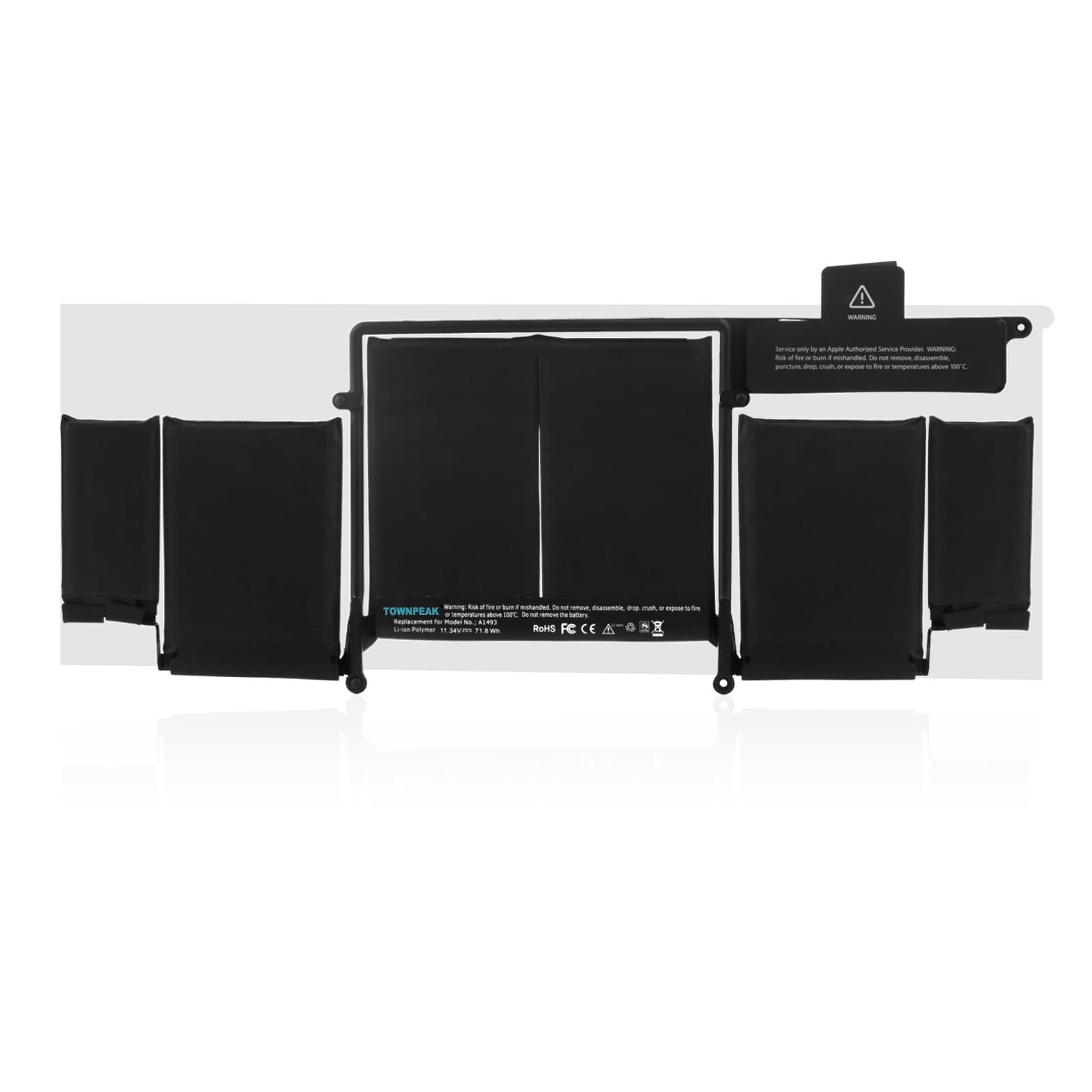 Townpeak Replacement Battery A1493 For Apple MacBook Pro 13" Retina A1502 ME864 2013 Version 18 Months Warranty [Li-Polymer 11.34V 71.8WH]