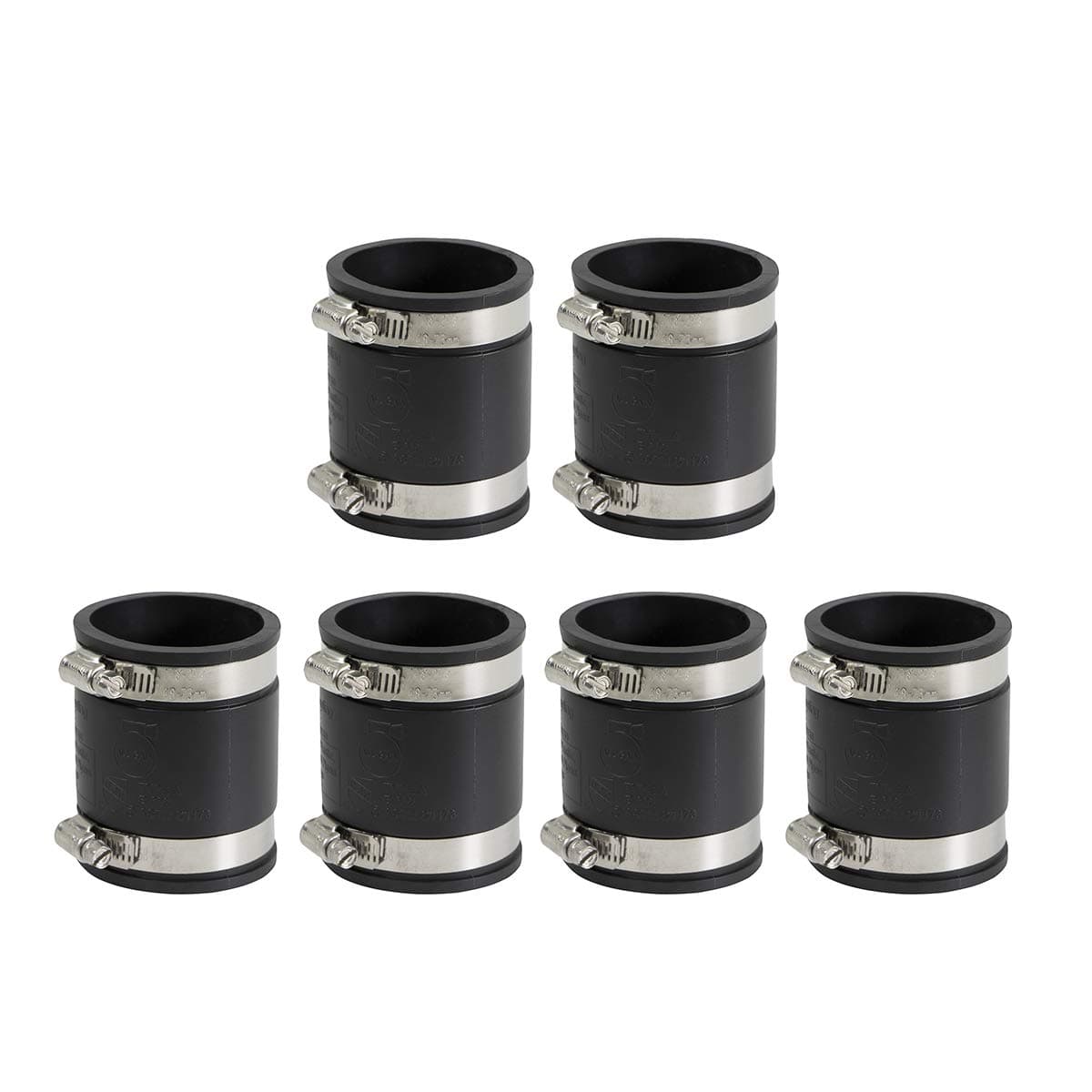 Supply Giant 6I47x6 Flexible coupling, 2 inch, Black