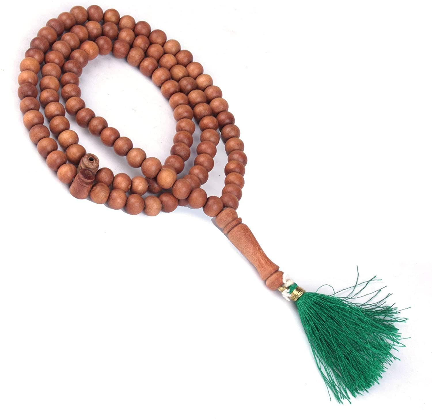 ADK Handicrafts Fragrant Sandalwood Prayer Beads Islam-Masbaha Rosary Chandan Tasbih Mala 100 Beads (99+1), Natural Wood Beads-Tasbeeh Counter-Zikr Beads-Dhikr Muslim-Tasbih-Misbaha-Subha-Sibha 8MM
