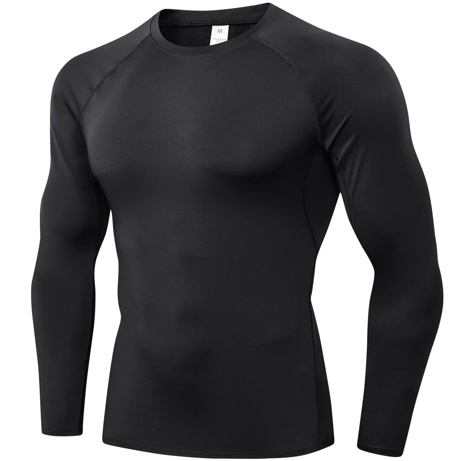 1 or 3 Pack Men's Compression Shirts Long Sleeve Workout Gym T-Shirt Running Top Cool Dry Sports Baselayer Undershirts