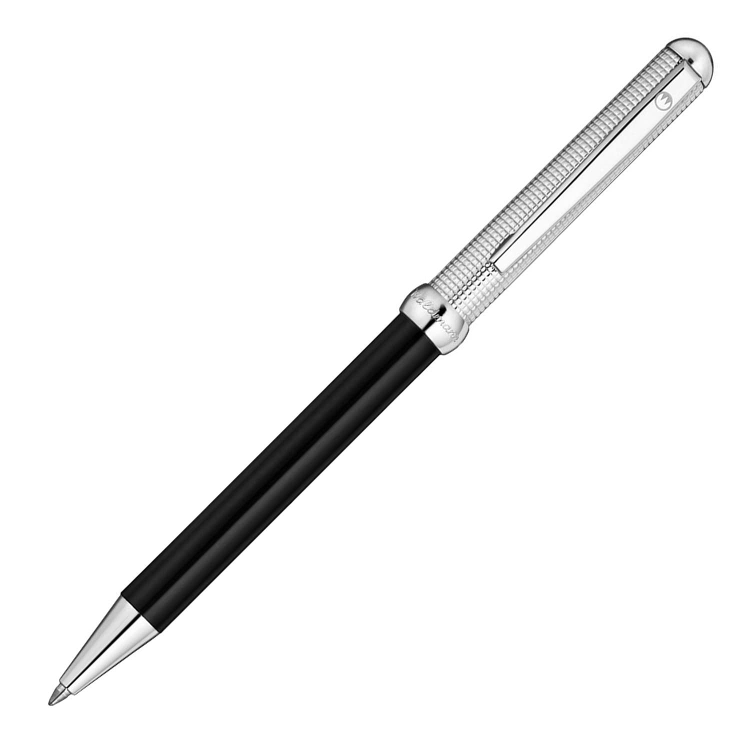 Chess Ballpoint Pen Black Lacquer / Sterling Silver Cap