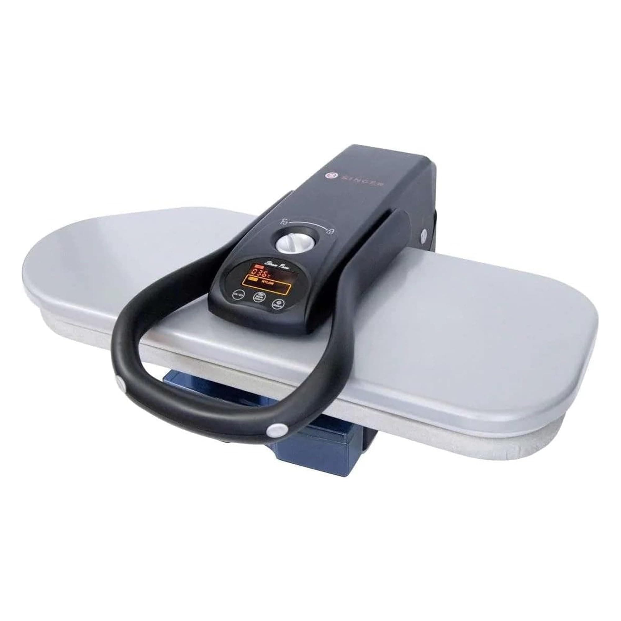 Intelligent Steam Press (1500W) | Professional Steamer with 26" Non-stick Pressing Surface, Digital Controls with 5 Fabric Setting, Auto Shutoff & 800ml Tank Capacity – Silver/Black