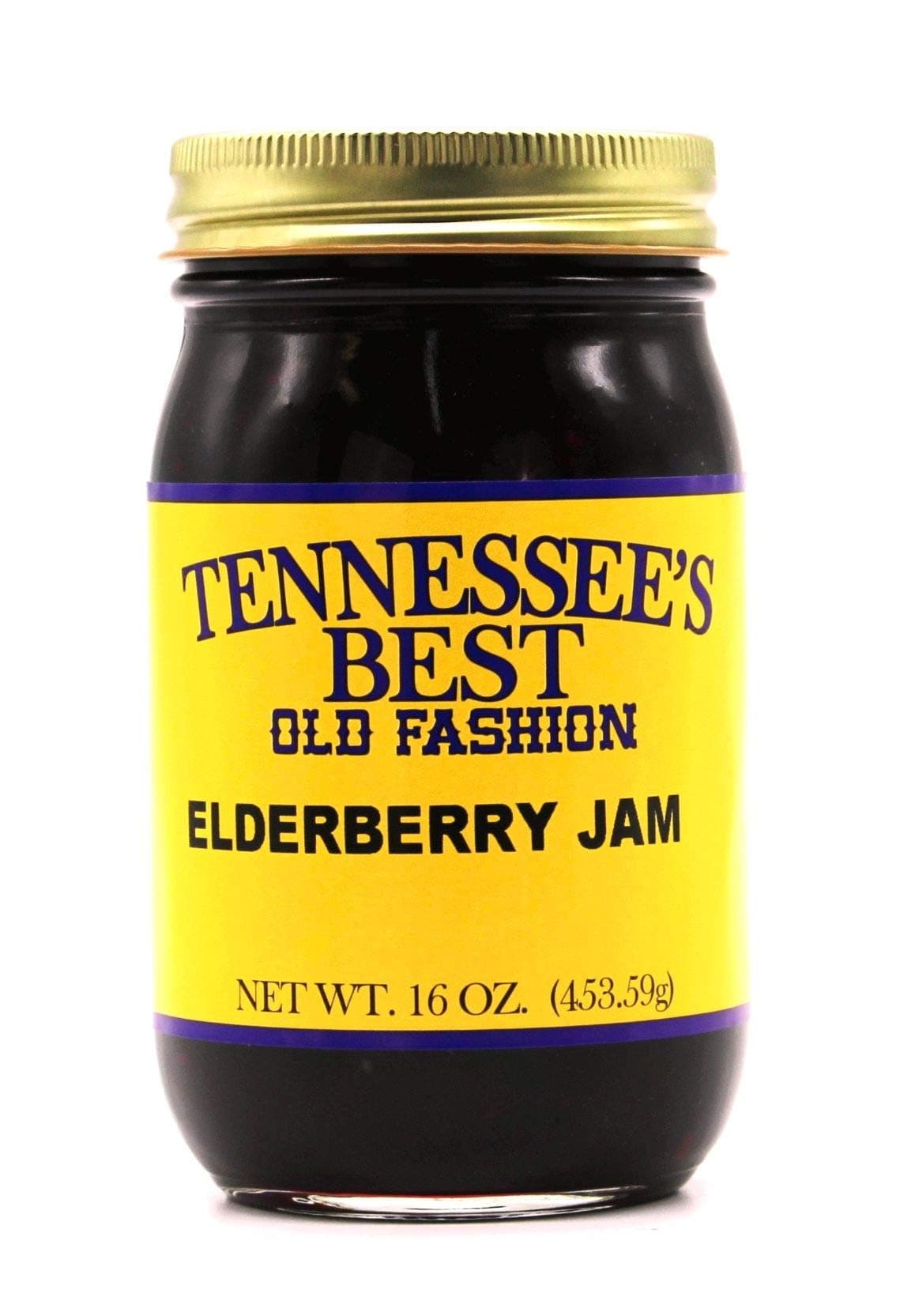 Tennessee's Best Old Fashioned Elderberry Jam | Handcrafted With Simple Ingredients | Small Batch Made | 18 oz Resealable Glass Jar (Elderberry Jam)