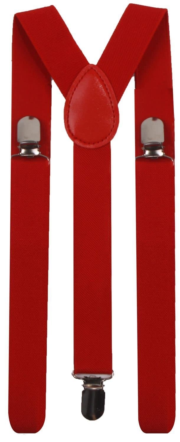 Sunny Ocean Mens Adjustable Elastic Y Shap Suspenders with Strong Clips