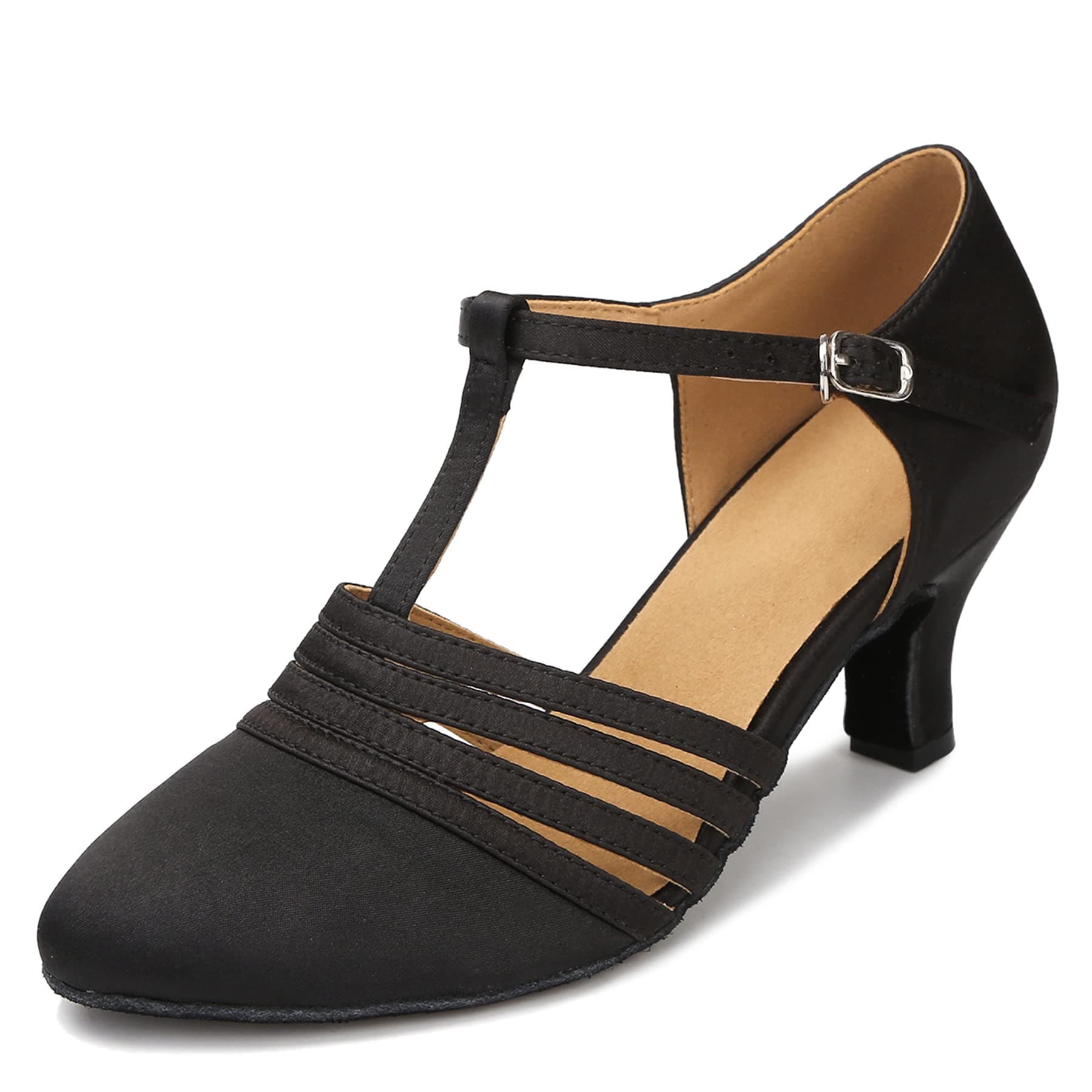 KleeKlccWomen Ballroom Dance Shoes Closed Toe Dancing Shoes Latin Salsa Dance Shoes ZB12