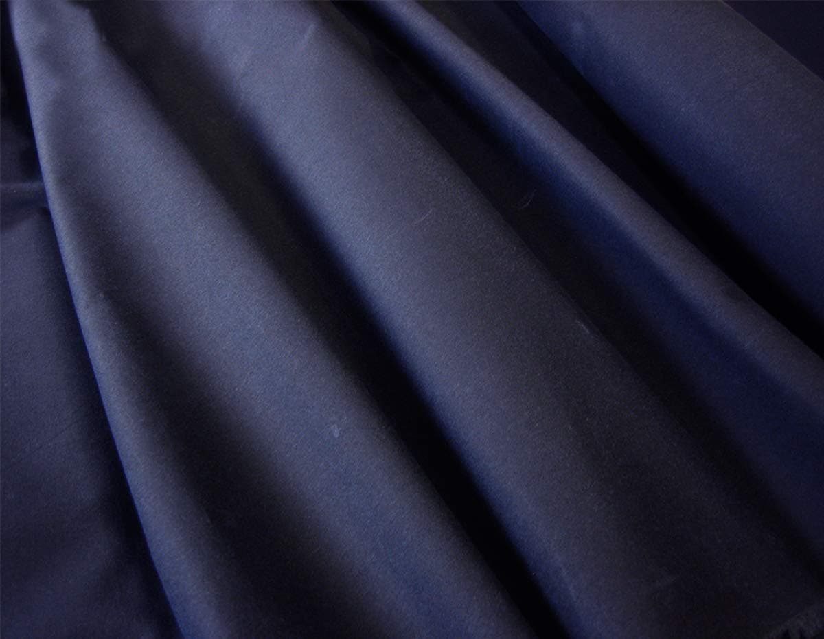 Navy Waterproof Antique Wax Cotton Fabric Outdoor Oilskin Cover Material 1M F