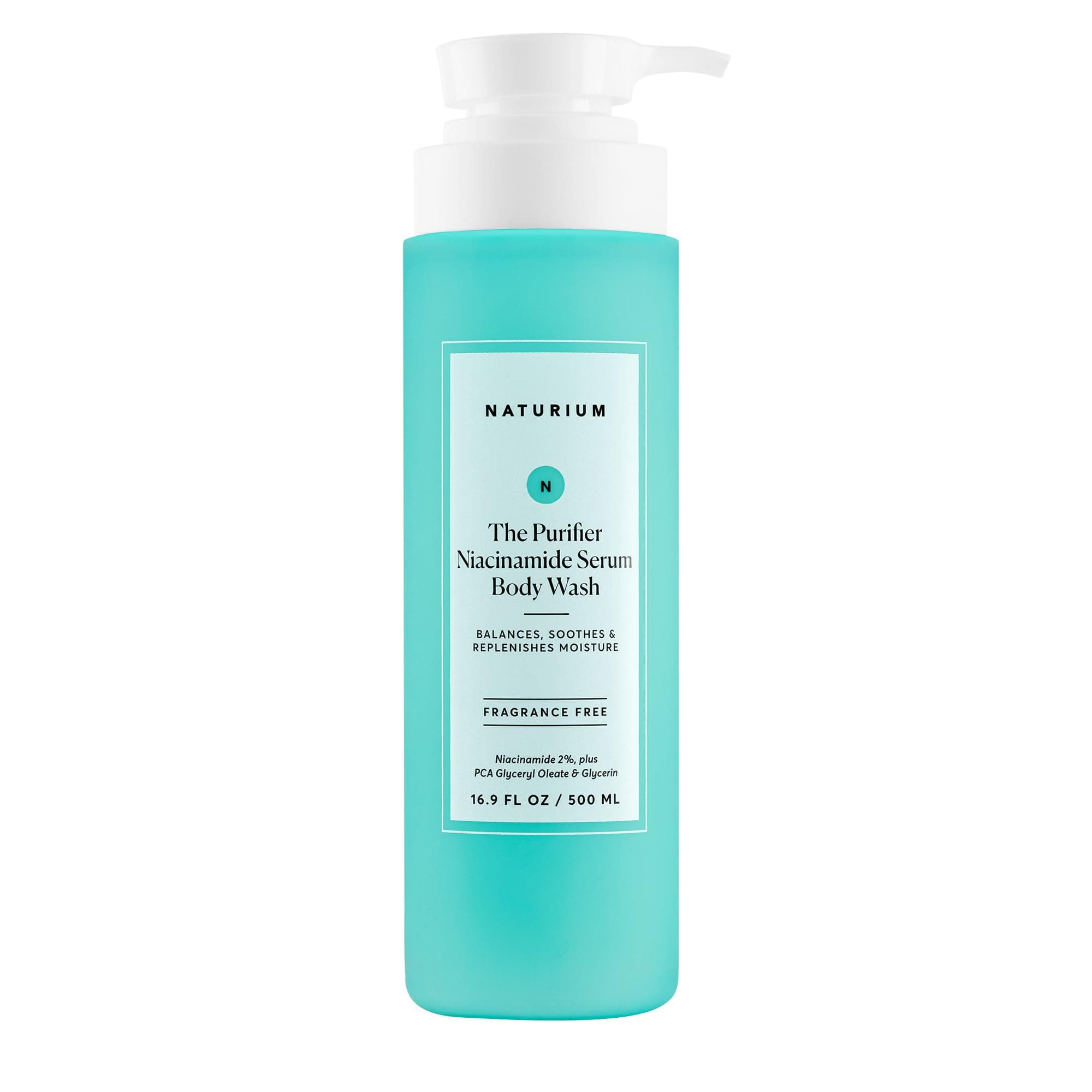 The Purifier Niacinamide Serum Body Wash, Cleansing & Hydrating Gel-Serum, Dermatologist Tested, Paraben & Cruelty Free, 16.9 oz