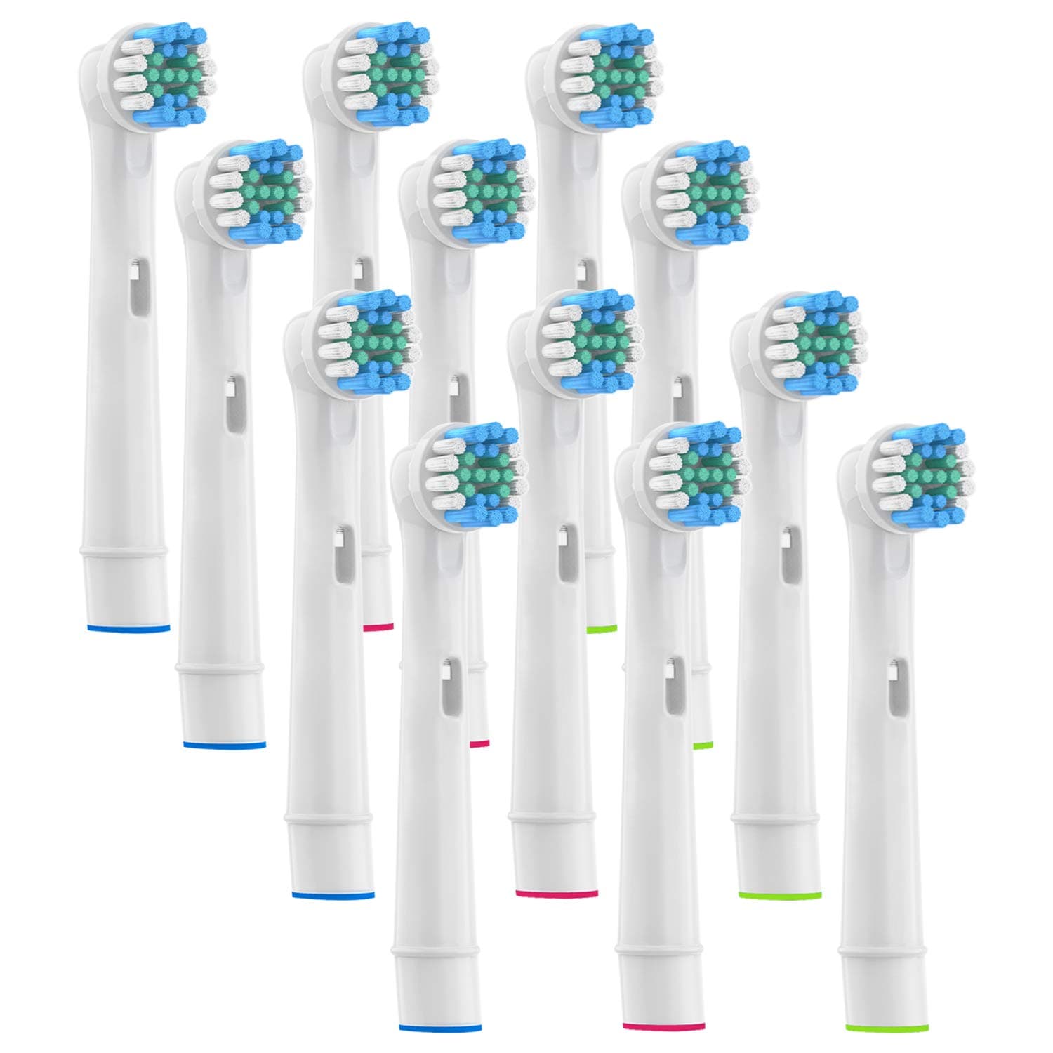 VINFANYYanBan 12PCS Replacement Brush Heads for Oral B, Refills Toothbrush Heads for 3D Whitening Electric Toothbrush, Polishes to Remove Stains for Whiter Teeth (12 Pack)