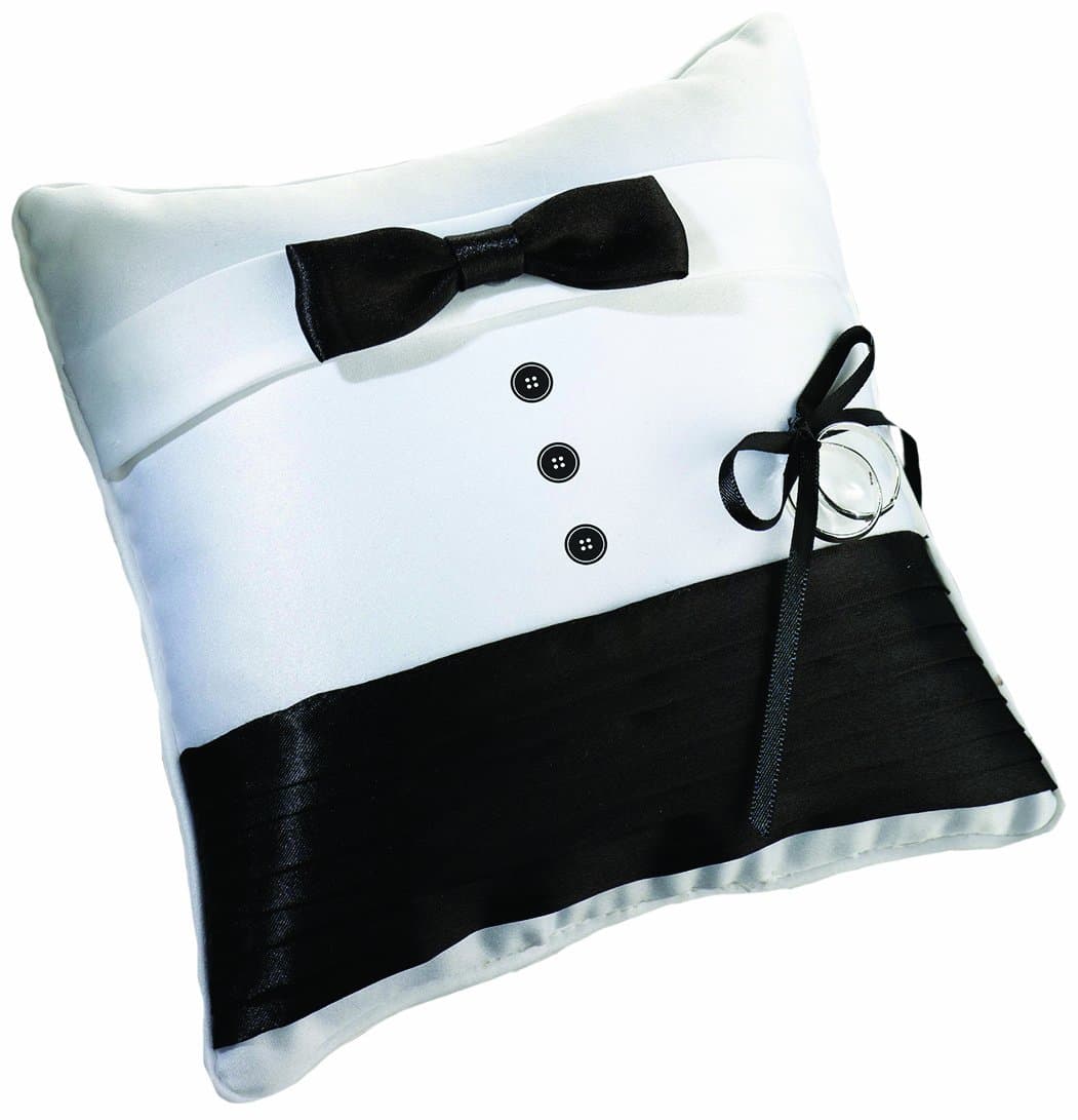 Lillian Rose Groom 6.5" Wedding Tuxedo Ring Pillow RP100