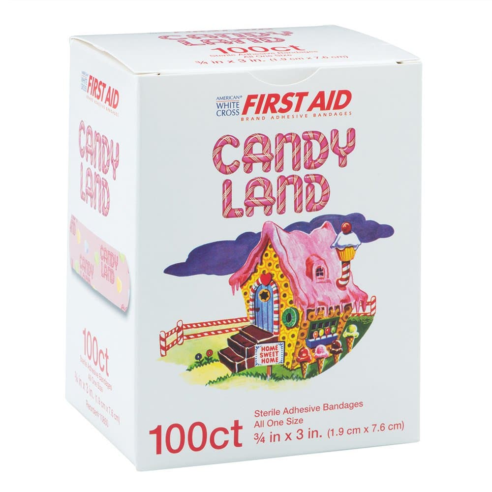 Candy Land Bandages - First Aid Supplies - 100 per Pack