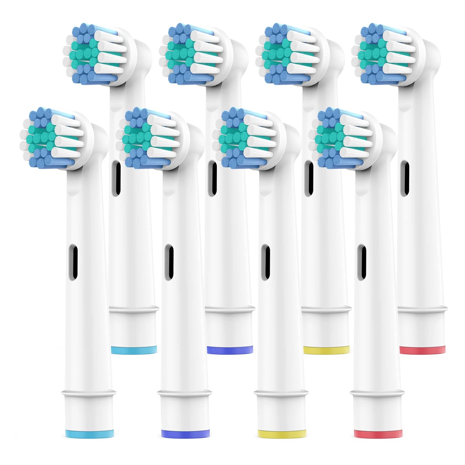 SetSail Toothbrush Heads for Oral B, 8 Pack Professional Electric Toothbrush Replacement Heads Medium Soft Dupont Bristles Replacement Toothbrush Heads Precision Clean Brush Heads Refills