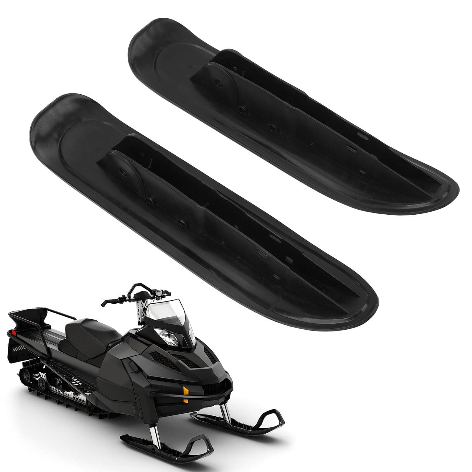 gernie Pair of Sled for Transform Snowmobile ATV Kart Into Sled, Snow Sled Ski Scooter Conversion Kit Ski Board, Accessories Outdoor Sports Winter Scooter Sled Ski Attachment