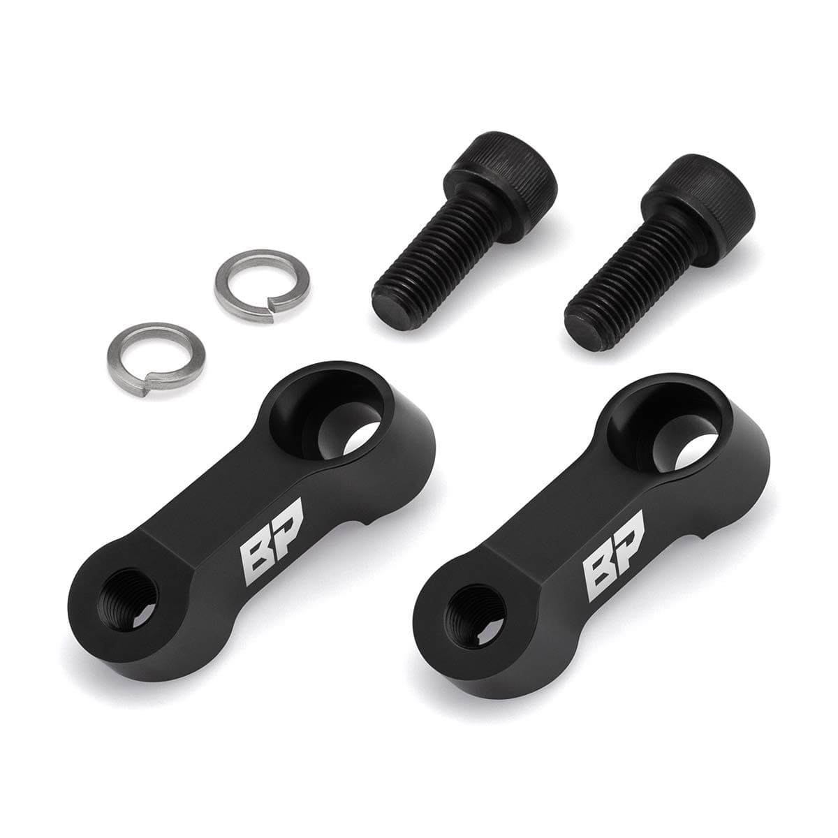 Black Path - Fits Suzuki Mirror Extenders V-Storm + DR-Z + Bandit + GS500 + Marauder + Burgman + SFV650 + SV650 10mm Threaded Mirrors Motorcycle Risers 1.5" Up + 2" Out (Black) T6 Billet