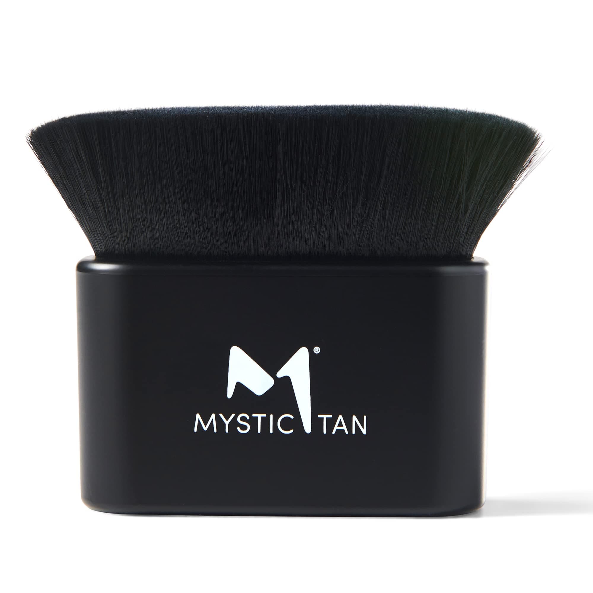 Mystic Tan Blending Kabuki Brush for Liquid Foundation, Self Tanner, Skincare, Black - Comfortable, Soft Makeup Brushes with Vegan Fibers for Flawless Application - Self-Tan Brush for Body