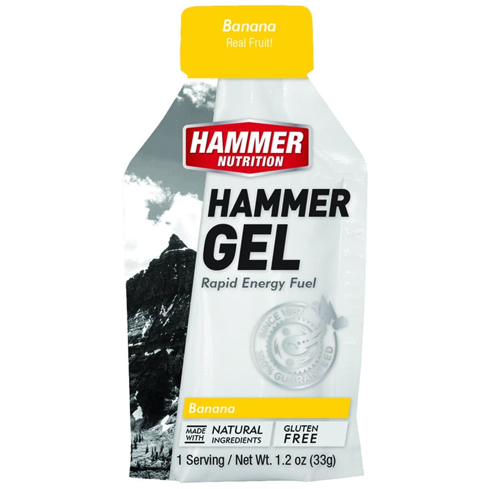 Hammer Gel Rapid Energy Fuel, Single Gel Pouch, 12-count, Flavor Banana