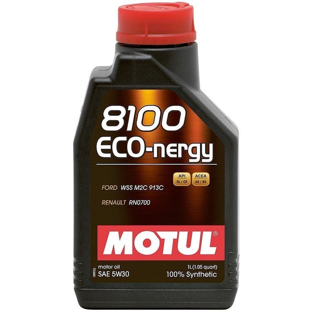 Motul MTL102782 8100 Eco-nergy 5W-30 100 Percent Synthetic Fuel Economy Gasoline and Diesel Lubricant - 1 Liter