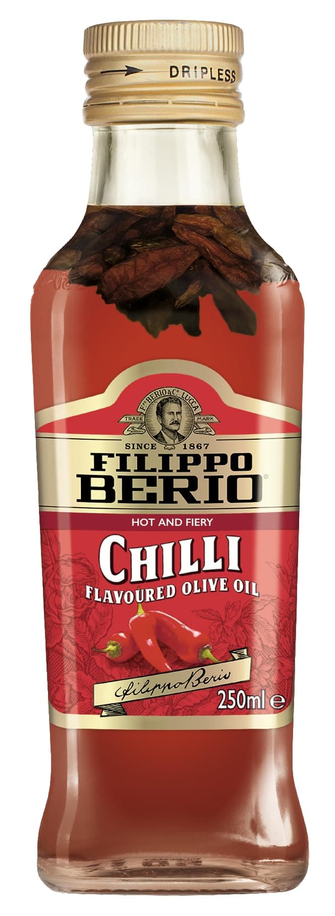 Filippo Berio Chilli Extra Virgin Olive Oil, 250ml