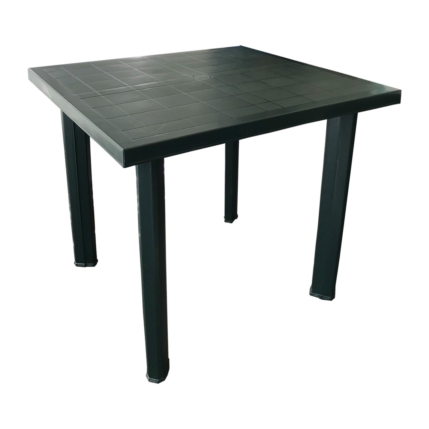 Mojawo Bistro Table Plastic 80 x 75 cm Fiocco Green Square Balcony Table Garden Table Patio Table