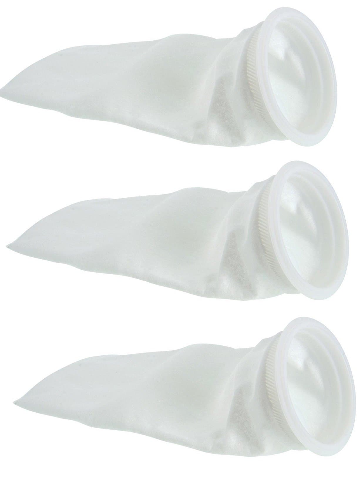 (3 Pack) 225 Micron Felt Filter Bags - 4 Inch