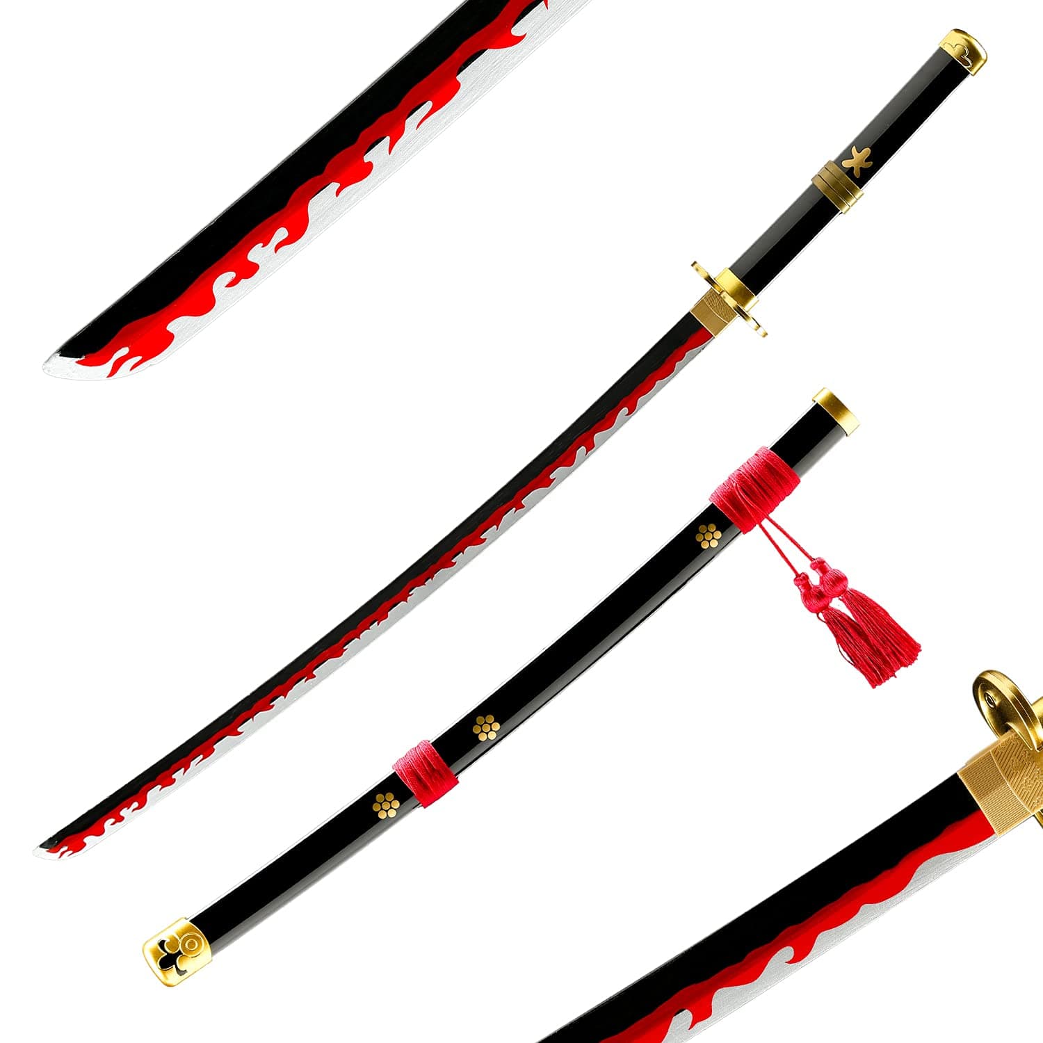 Cosplay Anime Sword, Purple White Black Yama Enma