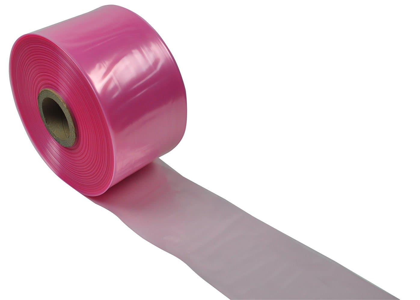 Elkay Plastics T4-04020 2 mil Pink Anti-Static Poly Tubing, 4" x 2150', Pink