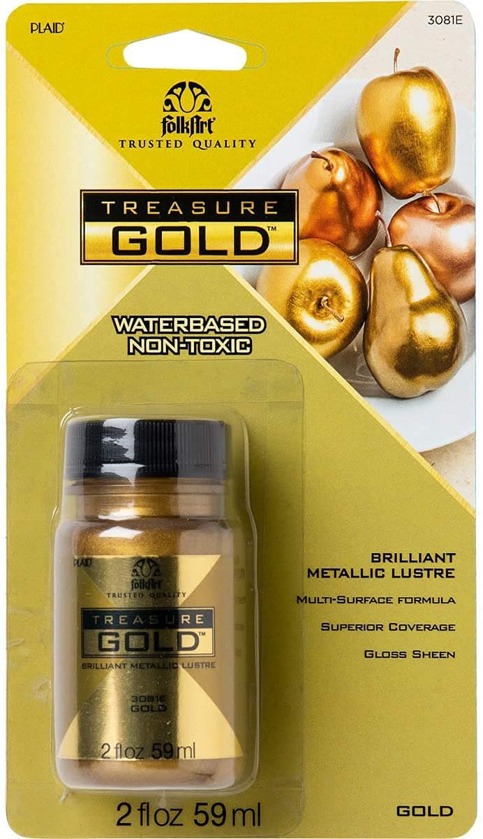 FolkArt Treasure Gold Paint 2oz-Gold -FATG-3081