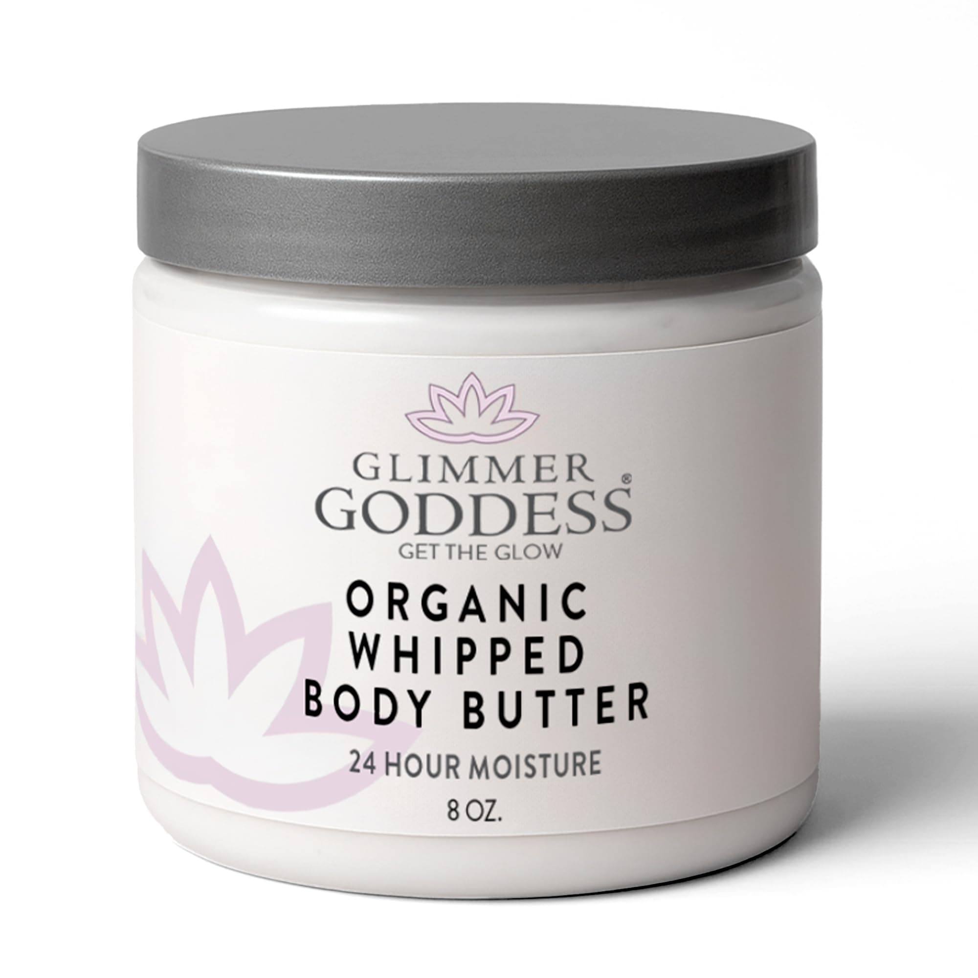 Organic Whipped Body Butter for Women - Moisturizer Cream with Shea & Cocoa Butter, Almonds & Coconut Oil - Vanilla Bean, 8oz