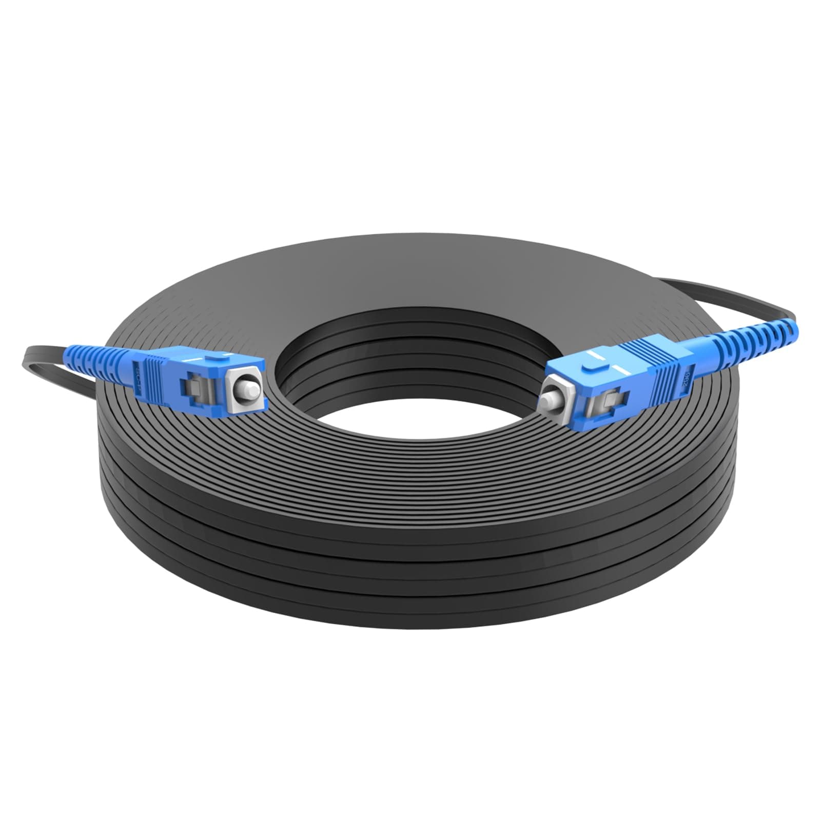 SC to SC 150Meters Outdoor Armored 9/125 Singlemode Fiber Optic Cable Jumper Optical Patch Cord FTTH FIOS Home SC/UPC to SC/UPC
