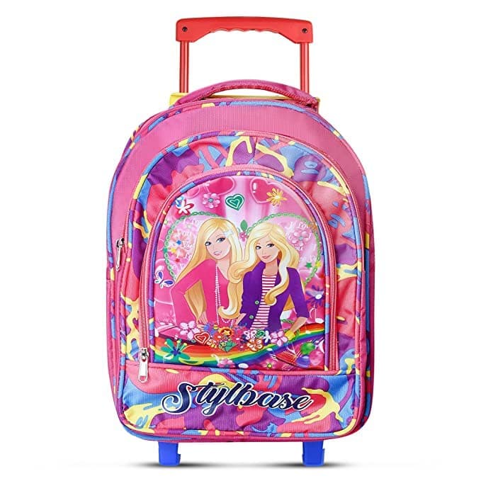 StylbaseKids Boys Girls Trolley School Bags Sturdy, Rolling Backpack with Adjustable Handle, Spacious Compartments Multifunctional Wheeled Backpack, Perfect for School and Travel