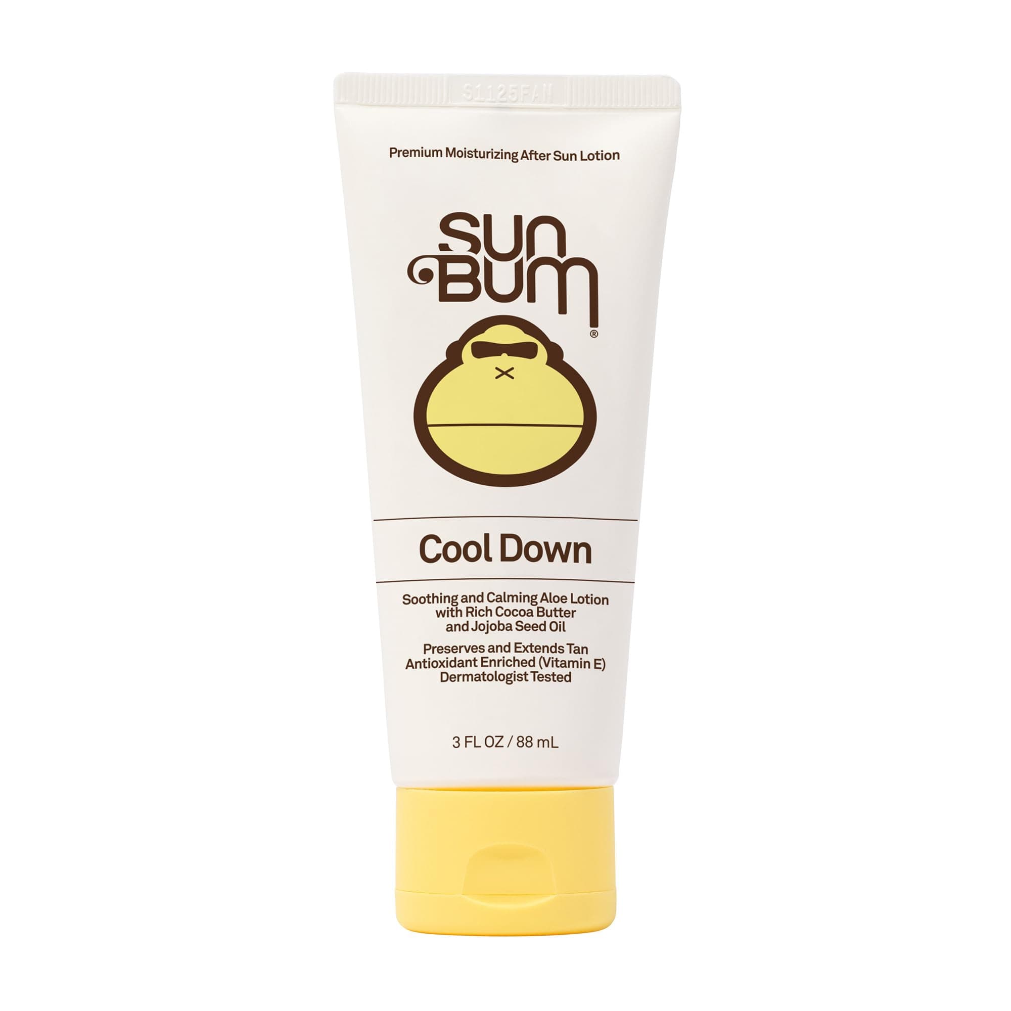 Sun Bum Cool Down Aloe Vera Lotion - Vegan After Sun Care with Cocoa Butter to Soothe and Hydrate Sunburn - Travel Size - 3 oz