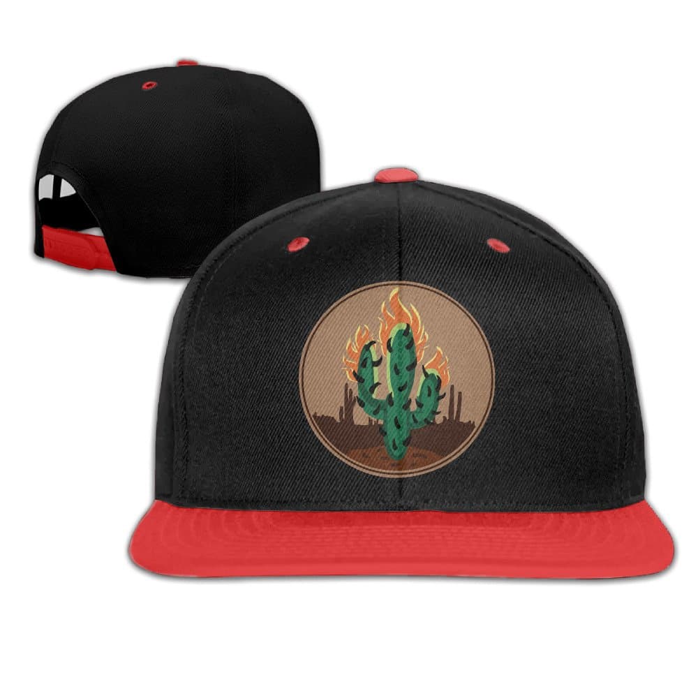 Travis Scott Rodeo Cactus Print Flat Hip-hop Baseball Caps Red