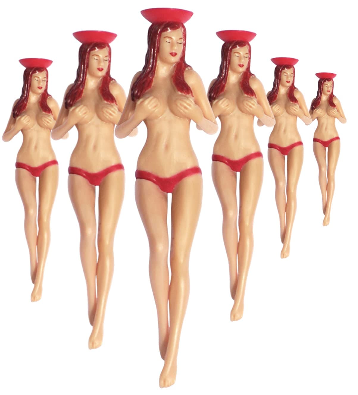 Perky Tees Pin-up Girl Golf Tee, Pack of 6