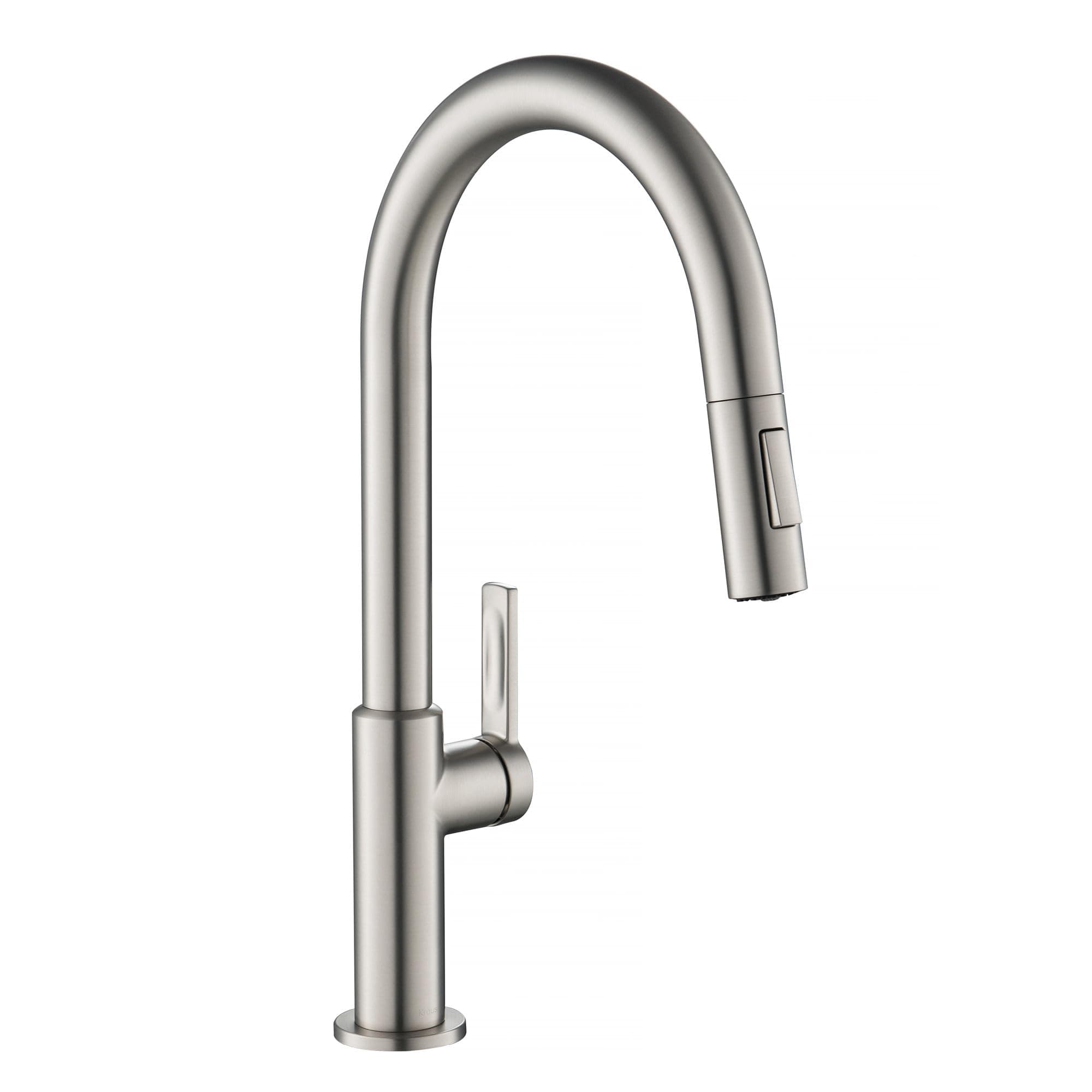Oletto Single Handle Pull Down Kitchen Faucet in Spot Free Stainless Steel, KPF-2820SFS