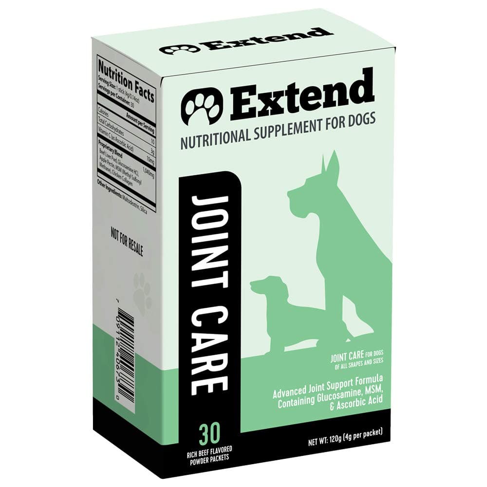 Extend - Joint Care For Dogs - 1 Month Supply - Glucosamine For Dogs With Msm &