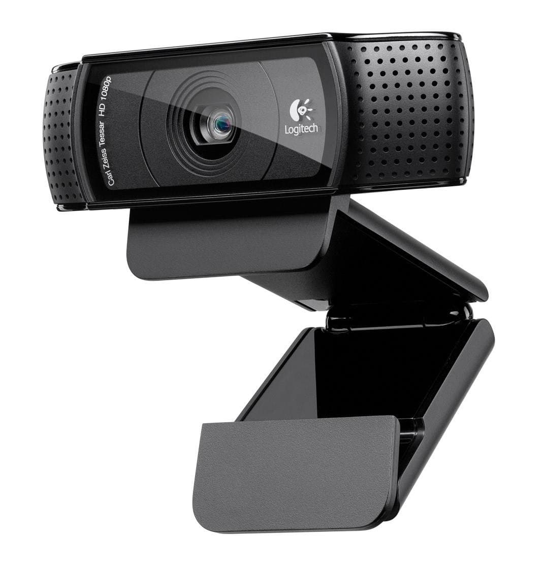 Logitech C920 Pro Webcam, Full 1080P/30Fps Video Calling, Clear Stereo Audio, Light Correction, Works With Skype, Zoom, Facetime, Hangouts, Pc/Mac/Laptop/Macbook/Tablet - Black